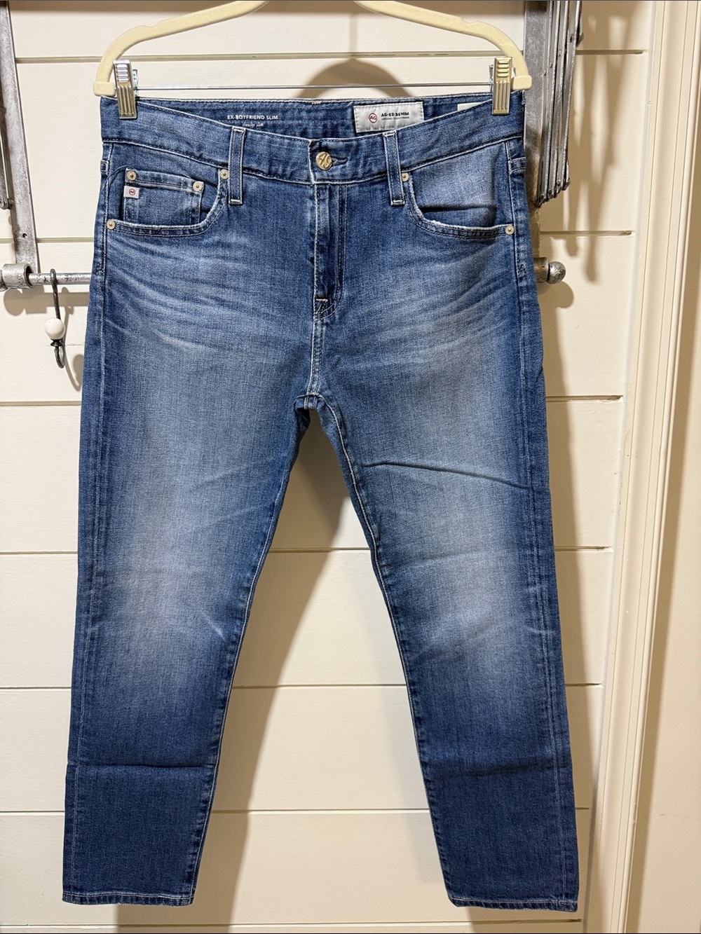 Ag Adriano Goldschmied Medium Blue ex-Boyfriend Jeans